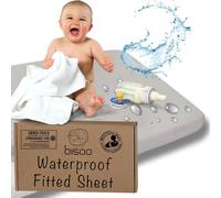 Pata-Bisoo Drap Housse Cododo 50x90 Impermeable - Drap Housse Berceau Alese Protege Matelas Bebe Compatible Kinderkraft Fabimax Neste Waldin Hauck - 100% Jersey Oeko-Tex - 1 Drap Gris 50 X 90 Cm