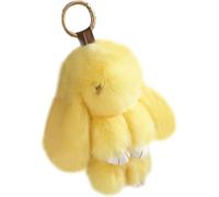 PATA-Doux Et Moelleux Lapin Porte-Clés Mignon En Peluche - Porte-Clés En Fausse Fourrure Avec Pompon - Décoration
