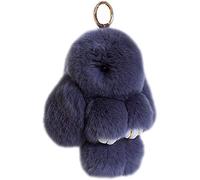 PATA-Doux Et Moelleux Lapin Porte-Clés Mignon En Peluche - Porte-Clés En Fausse Fourrure Avec Pompon - Décoration