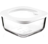 PATA-- Kitchen Active Design, STORE&MORE GLASS, Récipient hermétique en verre pour réfrigérateur/congélateur/four à micro-ondes (M) - Transparent, 16 x 16 x h7,6 cm 965 cc - 11330111