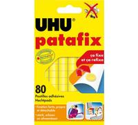 UHU Pastilles adhésives Patafix Originale – Prédécoupées double-face Jaune 80