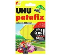 Patafix - UHU - Pâte adhésive - Jaune - Non permanent - 80 pastilles Jaune