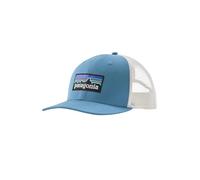 Patagonia - Casquette trucker en coton biologique - P-6 Logo Trucker Hat Shore Blue en Coton - Bleu Bleu