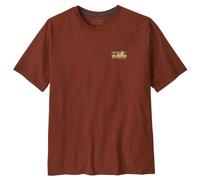 Patagonia - T-shirt recyclé - M's '73 Skyline Organic T-Shirt Dried Vanilla pour Homme en Coton - Taille 156 - Marron Marron 156