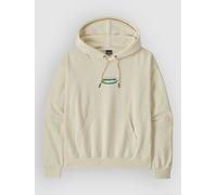 Patagonia – Sweat à capuche femme – 95 Oval Logo Daily – Blanc – XL