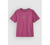 Patagonia T-shirt M's '95 Oval Logo – coton biologique confortable – Homme Taille S Faded Magenta