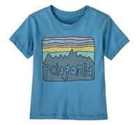 Patagonia - Baby Fitz Roy Skies - T-shirt - 3-6 Months - shore blue