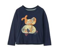Patagonia - Baby L/S Graphic T-Shirt - T-shirt enfant Blubby Buddies: New Navy - 4 ans