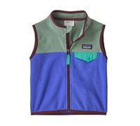 Patagonia - Baby Micro D Snap-T Vest - Polaire sans manches enfant Fitz Roy Massif: Eddy Blue - 4 ans