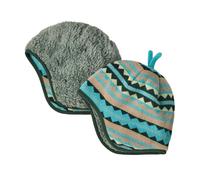 Patagonia - Baby Reversible Beanie - Bonnet enfant Diamond Stripe: Snowmelt Blue - 24 mois