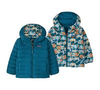 Patagonia - Baby Reversible Down Sweater Hoody - Doudoune - 12-18 Months - blubby glacial blue