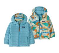 Patagonia - Baby Reversible Down Sweater Hoody - Doudoune - 12-18 Months - smudge rutabaga white