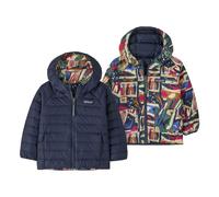 Patagonia - Baby Reversible Down Sweater Hoody - Doudoune enfant Let's Chat: New Navy - 12 mois
