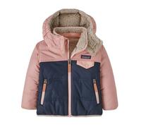 Patagonia - Baby Reversible Tribbles Hoody - Doudoune enfant New Navy w/Mallow Pink - 3 ans