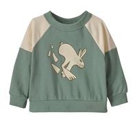 Patagonia - Baby's Crew Sweatshirt - Pull - 3-6 Months - leave only footprints cover green