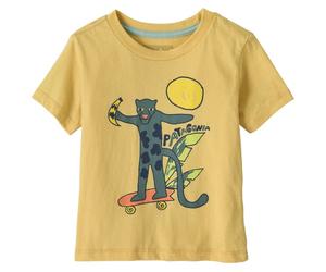 Patagonia - Baby's Graphic T-Shirt - T-shirt - 5 Years - jaguar boogie limestone yellow