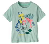 Patagonia - Baby's Graphic T-Shirt - T-shirt - 6-12 Months - pink dolphins thin ice
