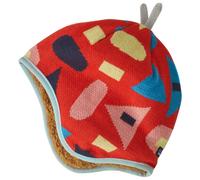 Patagonia - Baby's Reversible Beanie - Bonnet - 0-3 Months - forest being sizzle red