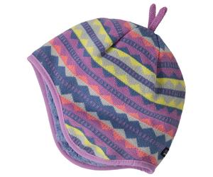 Patagonia - Baby's Reversible Beanie - Bonnet - 6-12 Months - diamond stripe brisk purple