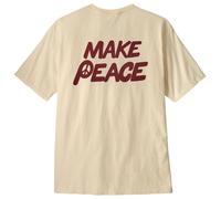 Patagonia - Balance Organic T-Shirt - T-shirt - L - peace seeds undyed natural