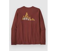Patagonia - L/S Berm Logo Responsibili-Tee - Haut à manches longues - M - dried vanilla