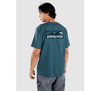 T-shirt Patagonia Boardshort Logo Pocket Responsibili-Tee à manches courtes bleu turquoise foncé - M