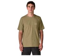 Patagonia - Boardshort urbain pratique - M's Boardshort Logo Pocket Responsibili-Tee Gumtree Green pour Homme en Coton - Taille L - Vert Vert L