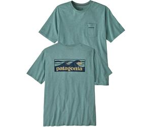 Patagonia - Boardshort urbain pratique - M's Boardshort Logo Pocket Responsibili-Tee Blue Sage pour Homme en Coton - Taille L - Bleu Bleu L