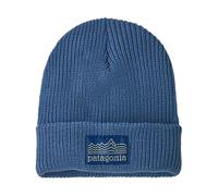 Patagonia - Bonnet à revers - K's Logo Beanie Strata Stencil: Barnacle Blue - Bleu Bleu