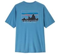 Patagonia T-shirt homme Cap Cool Daily '73 Skyline Shore Blue/Light Shore Blue X-Dye XXL