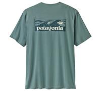 Patagonia - Cap Cool Daily Shirt Boardshort Logo - T-shirt technique - L - blue sage / light blue sage x-dye