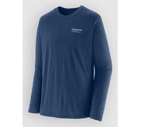 Patagonia Cap Cool Merino Blend Graphic Haut technique bleu S