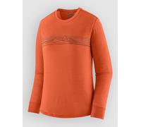 Patagonia Cap Cool Merino Blend Graphic Lycra à longues manches orange L