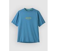 Patagonia - Kid's Cap SW T-Shirt - T-shirt technique - M - 95 oval logo shore blue