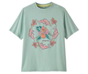 Patagonia Capilene® Silkweight T-Shirt Kid 62381 Riverbloom: Thin Ice Vert L