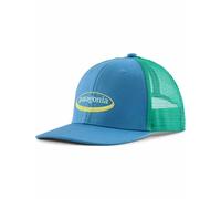 Patagonia - Casquette trucker en coton organique - K's Trucker Hat '95 Oval Logo Shore Blue en Coton - Bleu Bleu