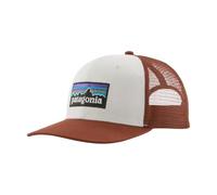 Patagonia - P-6 Logo Trucker Hat - Casquette White w/Rusty Red - Taille unique