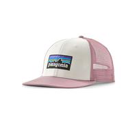 Patagonia - Casquette trucker respirante de randonnée - P-6 Logo Trucker Hat White w/Quiet Violet en Coton Violet