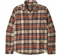 Patagonia - Chemise en coton biologique - M's L/S LW Fjord Flannel Shirt Paw: Dried Vanilla pour Homme en Coton - Taille S - Rouge Rouge S