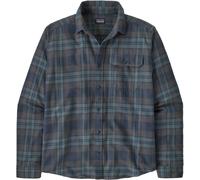Patagonia - Chemise en coton biologique - M's L/S LW Fjord Flannel Shirt Paw: Smolder Blue pour Homme en Coton - Taille L - Bleu Bleu L