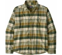 Patagonia - Chemise en coton biologique - M's L/S LW Fjord Flannel Shirt Rocky: Old Growth Green pour Homme en Coton - Taille XL - Vert Vert XL