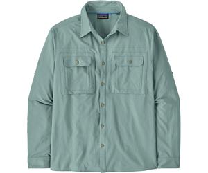 Patagonia - Chemise légère et anti-UV - M's L/S Self Guided Sun Shirt Blue Sage pour Homme - Taille M - Bleu Bleu M