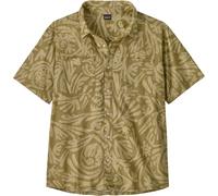 Patagonia - Chemise légère et respirante en chanvre et coton biologique - M's Back Step Shirt Earthen Weathered Stone pour Homme en Coton - Taille S - Vert S
