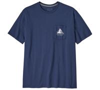 Patagonia - Chouinard Crest Pocket Responsibili-Tee - T-shirt - XS - clement blue