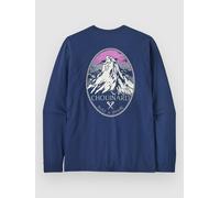 Patagonia - L/S Chouinard Crest Responsibili-Tee - Haut à manches longues - S - clement blue