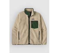 Patagonia - Men's Classic Retro-X Jacket - Polaire homme Dark Natural w/Treeline Green - XXL