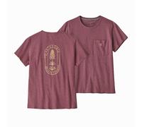 Patagonia Clean Climb Bloom Pocket Responsibili-Tee Femme Mauve - T-shirt outdoor femmes S