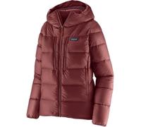 Patagonia - Doudoune technique en duvet - W's Fitz Roy Down Hoody Dark Ruby w/Sizzle Red pour Femme en Nylon - Taille L - Bordeaux Bordeaux L