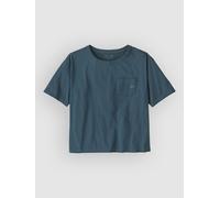 Patagonia - W's Fitz Roy Massif Easy Cut Pocket Tee - T-shirt femme Summit Blue - M