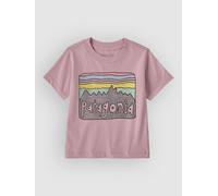 Patagonia - Baby Fitz Roy Skies - T-shirt - 3-6 Months - quiet violet